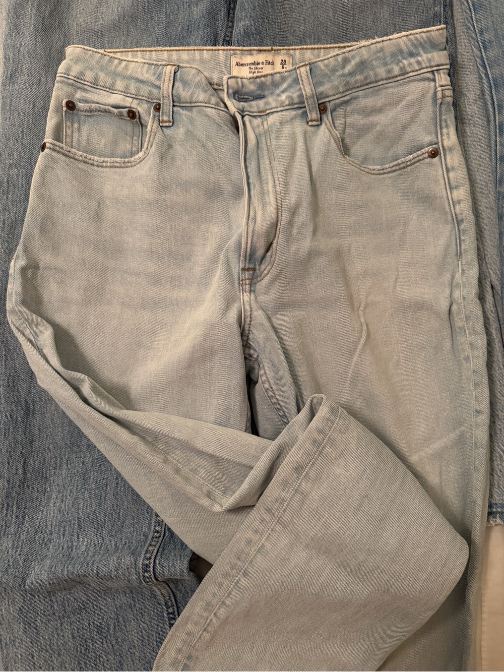 Abercrombie & Fitch Light “the skinny high rise - curve love” 28/6 x-long